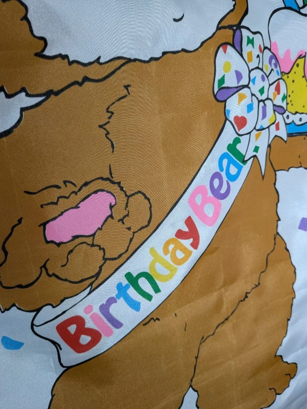 Vintage Birthday Bear Garden Flag Large Banner Those Characters From Cleveland
